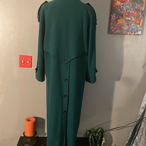Worthington full length double breasted funnel neck wool coat 8 - Picture 6 of 11